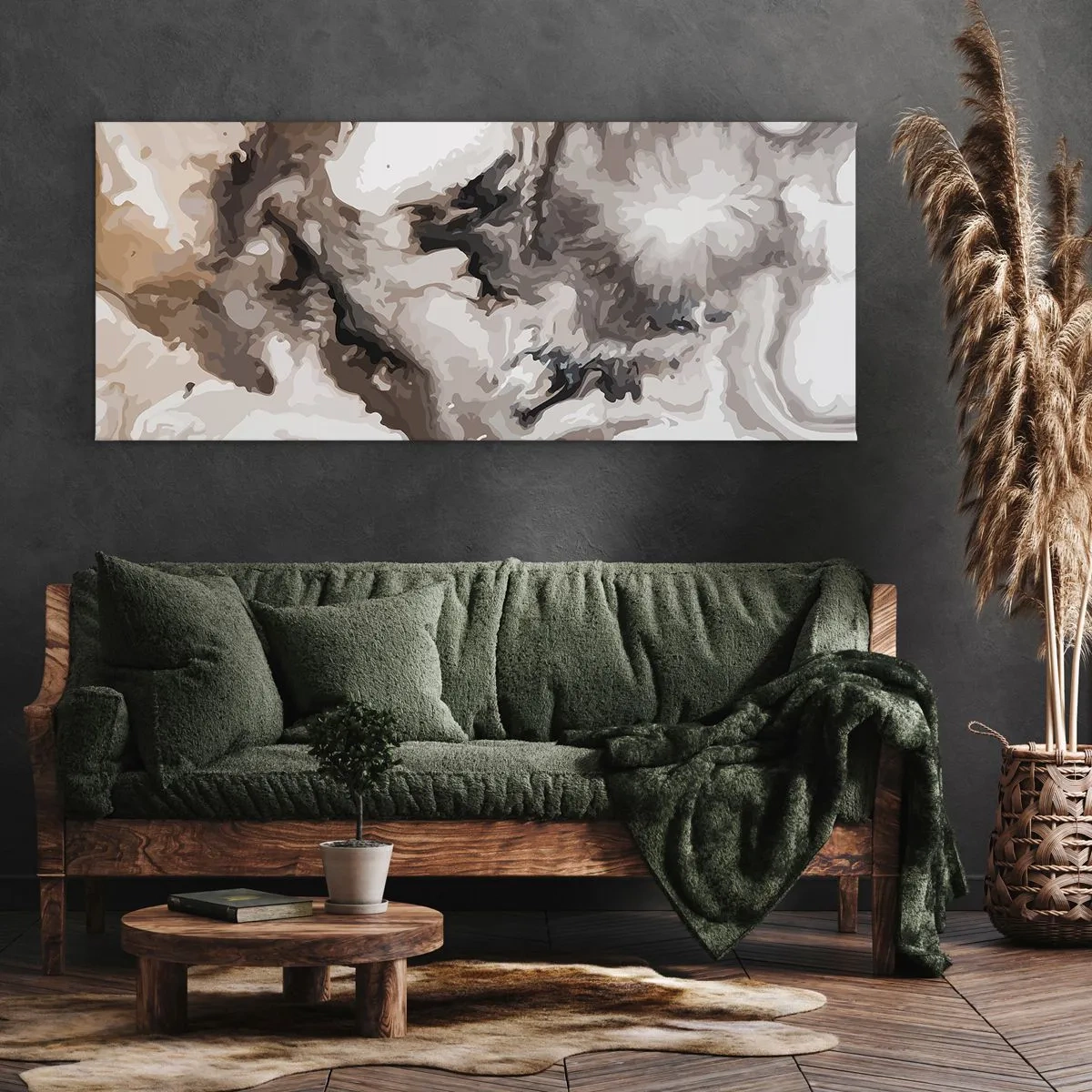 Obraz na plátně - Zrození galaxie - 100x40 cm