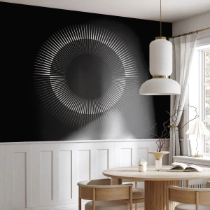 Fototapeta Premium Canvas - Černé slunce - Temný, slunce, Kolo - 250x175 cm