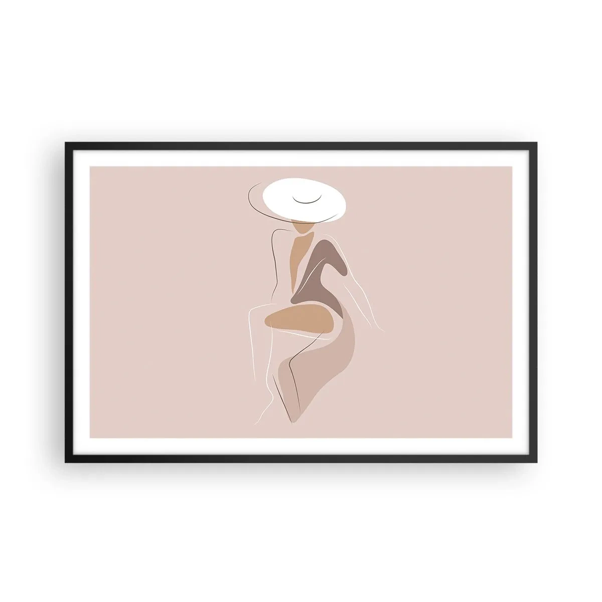 Plakát v černém rámu - Jak vypadá pravá dáma? - 91x61 cm