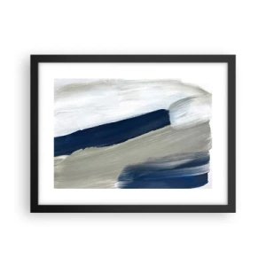 Plakát v černém rámu - Setkání s bílou - 40x30 cm