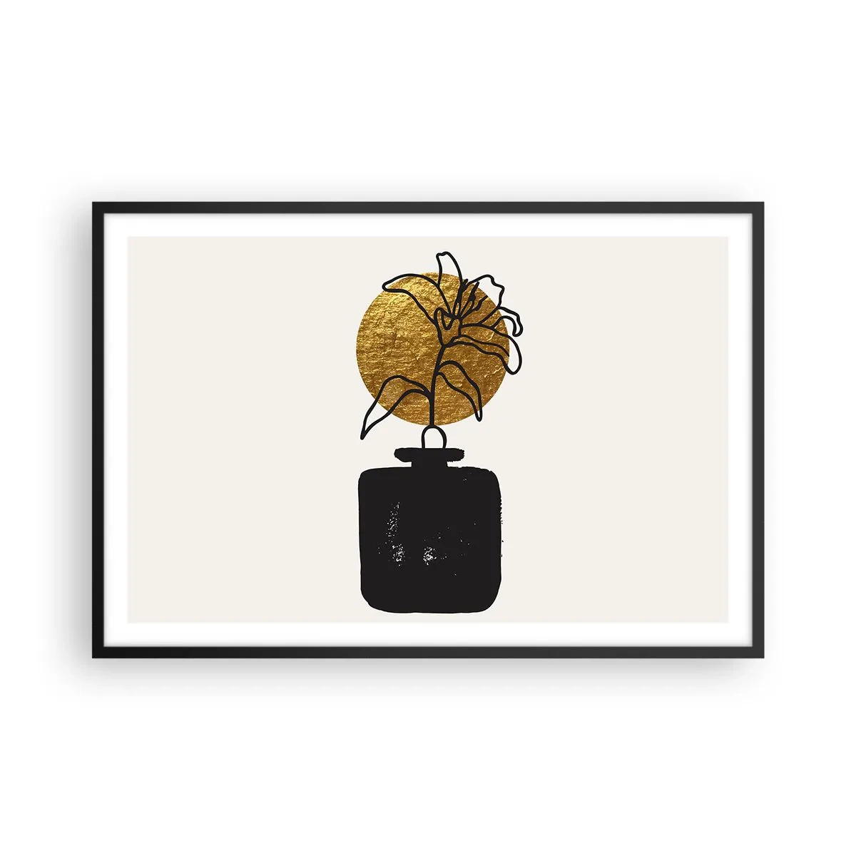 Plakát v černém rámu - Krása, která má cenu zlata - 91x61 cm