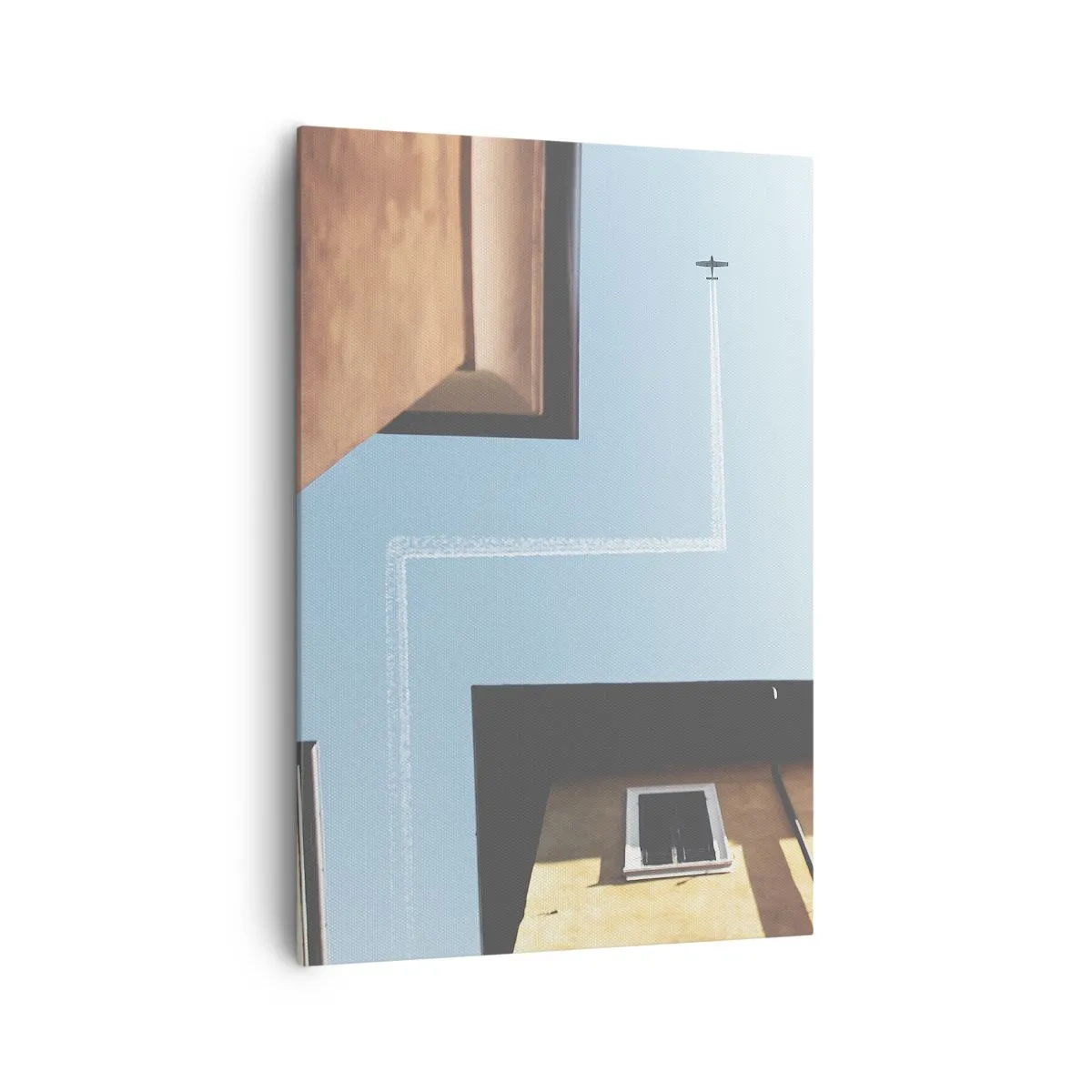 Obraz na plátně - Nad městským labyrintem - 70x100 cm