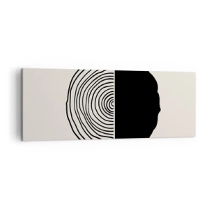 Obraz na plátně - Půl na půl - 140x50 cm