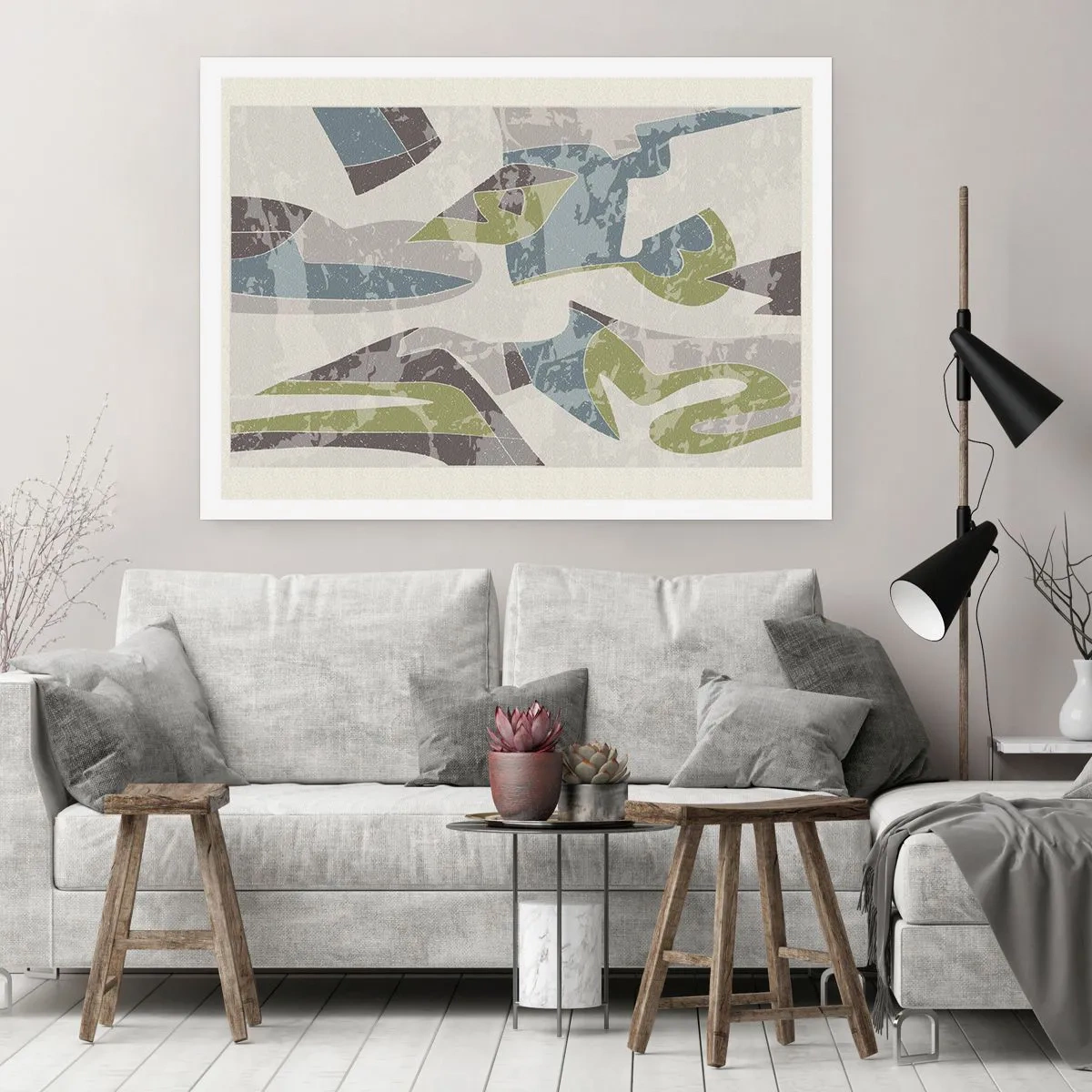 Plakát - Kompozice za sklem - 50x40 cm