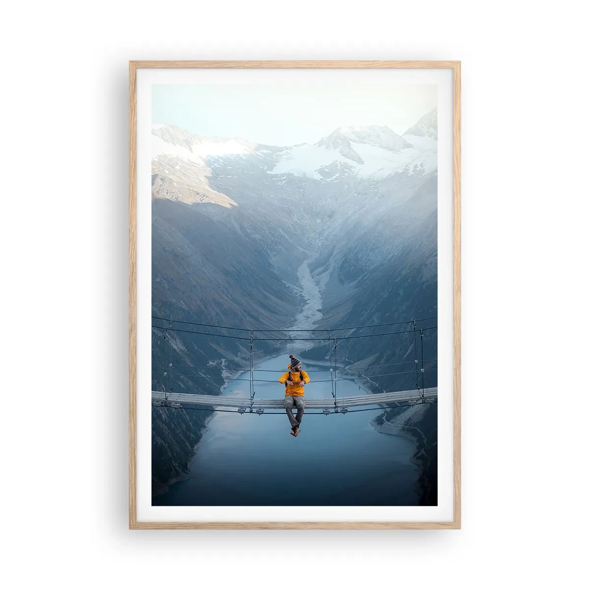 Plakát v rámu světlý dub - Okouzlený v spánku - 70x100 cm