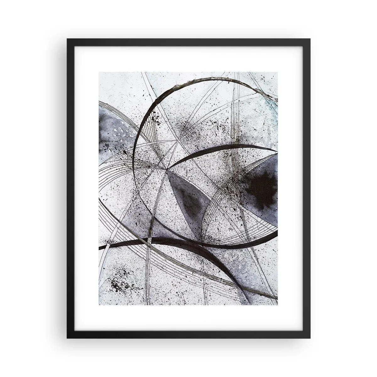 Plakát v černém rámu - Futuristická fantazie - 40x50 cm