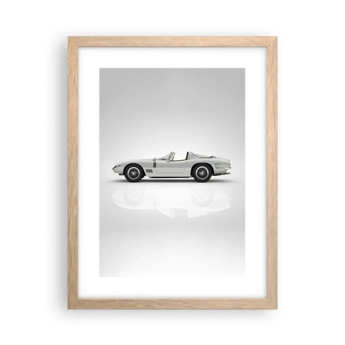 Plakát v rámu světlý dub - Příslib zábavy - 30x40 cm