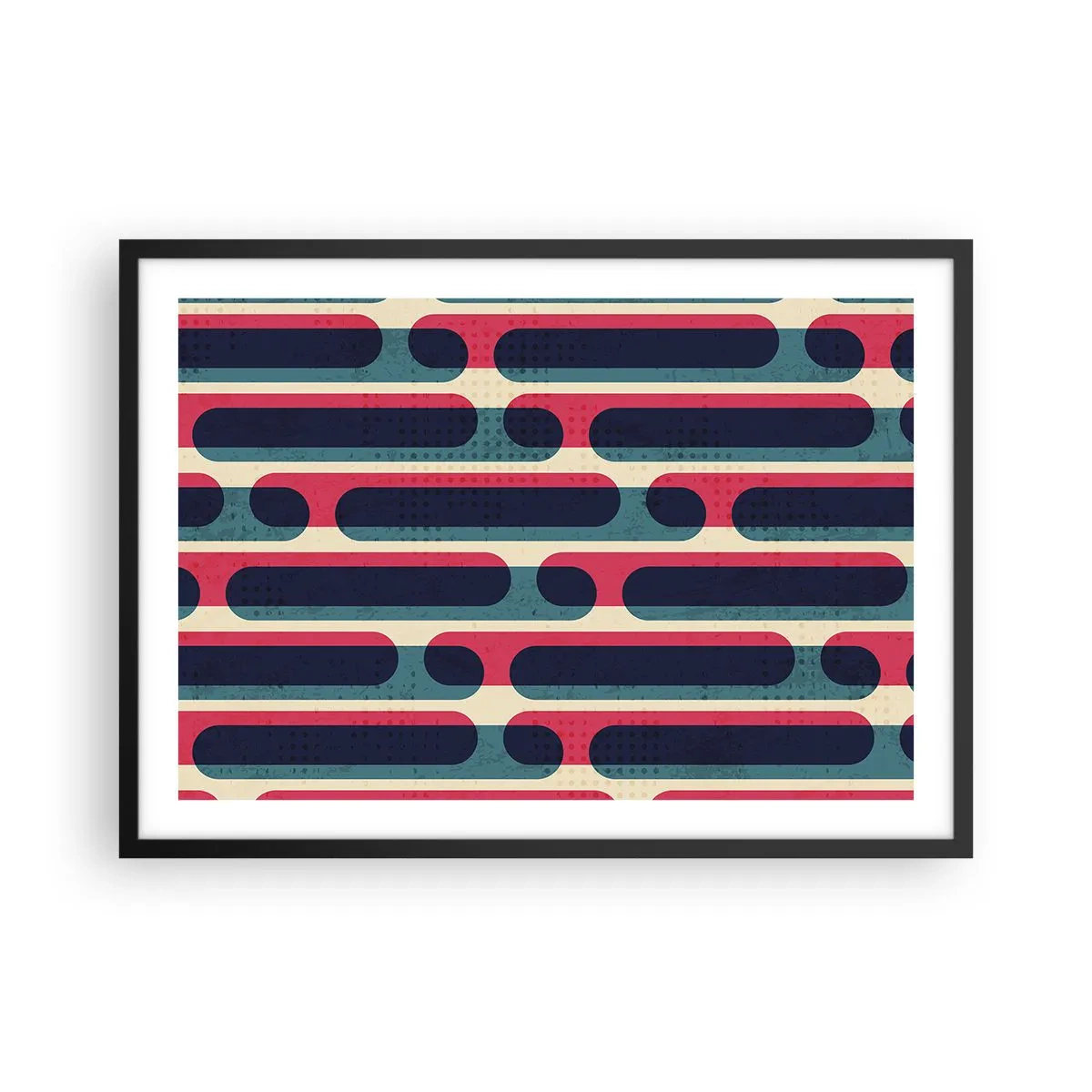 Plakát v černém rámu - Dovnitř a dopředu - 70x50 cm
