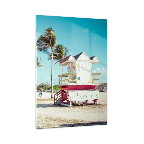 Obraz na skle - Čeká tě krásný den - 50x70 cm