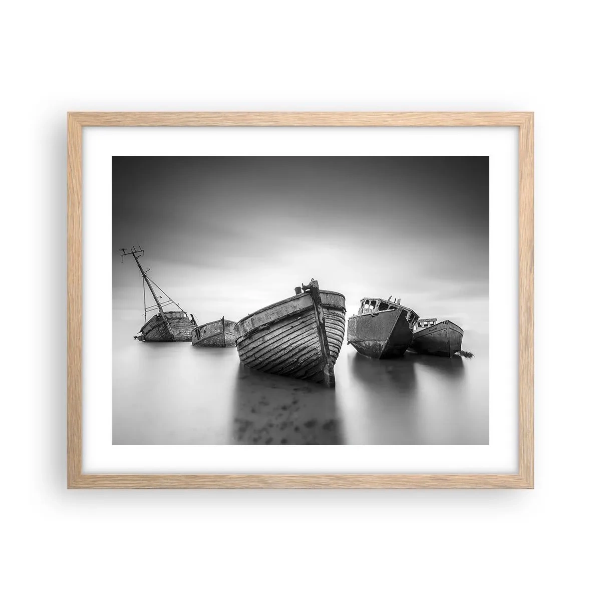 Plakát v rámu světlý dub - Teď už jen vzpomínky… - 50x40 cm