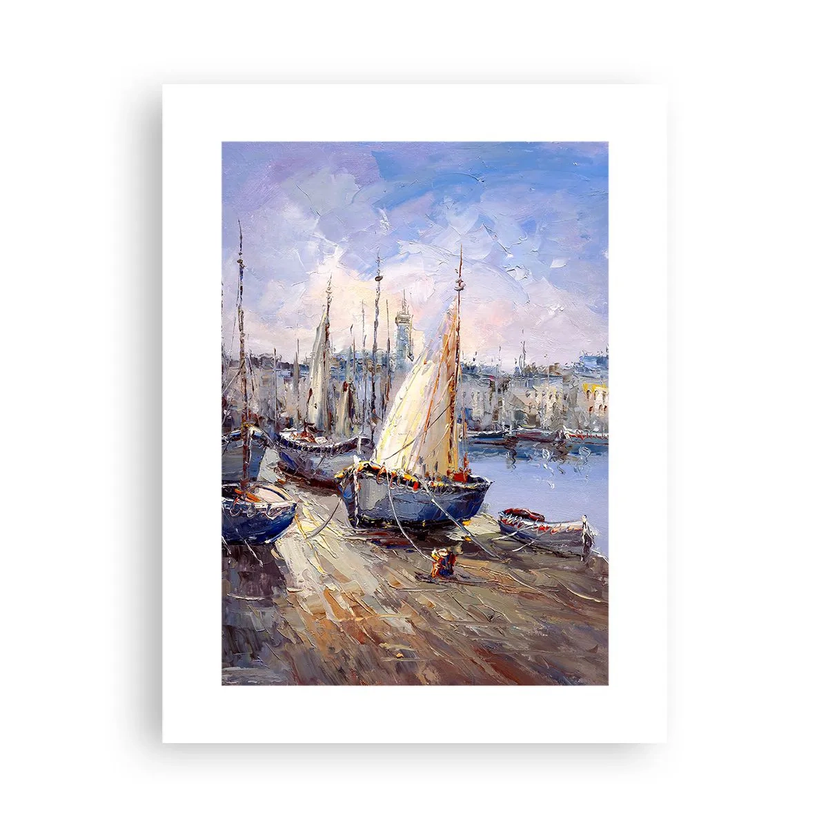 Plakát - Město u zálivu - 30x40 cm