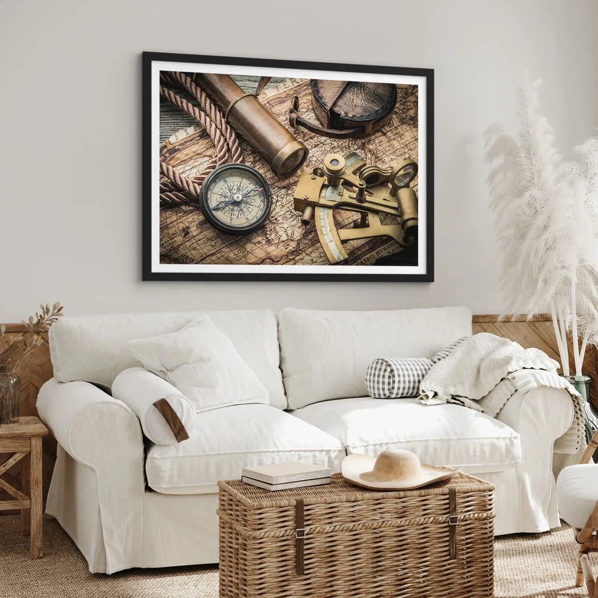 Plakát v černém rámu - Urči směr - 100x70 cm