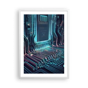 Plakát v bílém rámu - Jen tak přemýšlím… - 50x70 cm