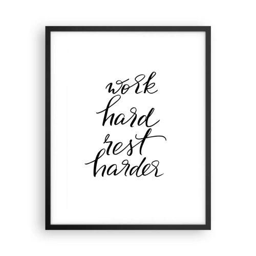 Plakát v černém rámu - Životní rovnováha - 40x50 cm