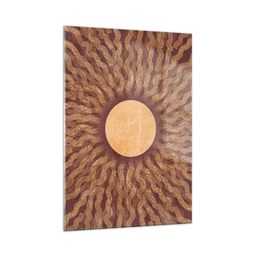 Obraz na skle - Ikona slunce - 50x70 cm
