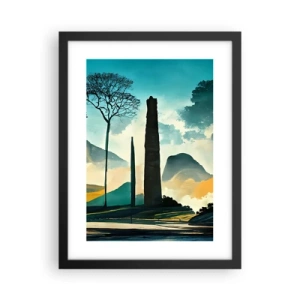 Plakát v černém rámu - Výš a výš - 30x40 cm