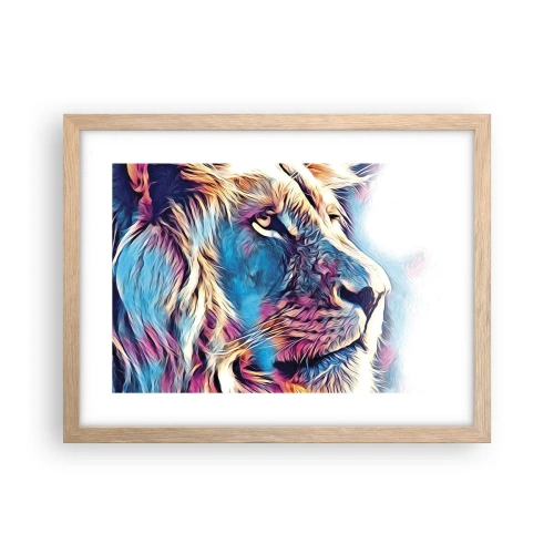 Plakát v rámu světlý dub - Moudrost přírody - 40x30 cm