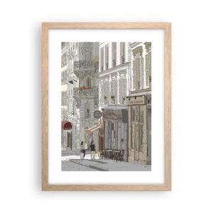 Plakát v rámu světlý dub - Městské radosti - 30x40 cm