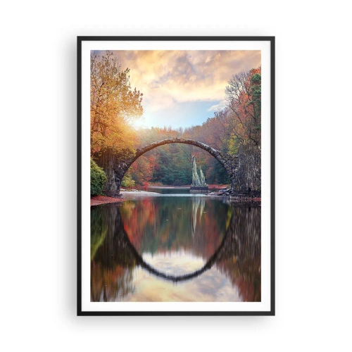 Plakát v černém rámu - Za zrcadlem - 70x100 cm