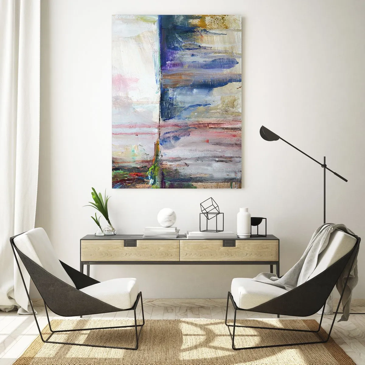 Obraz na skle - Barevné dojmy a asociace - 80x120 cm