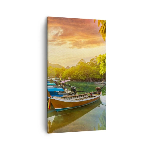 Obraz na plátně - Před rušným dnem - 45x80 cm