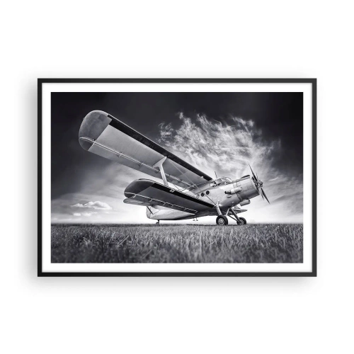 Plakát v černém rámu - Okřídlený poutník - 100x70 cm