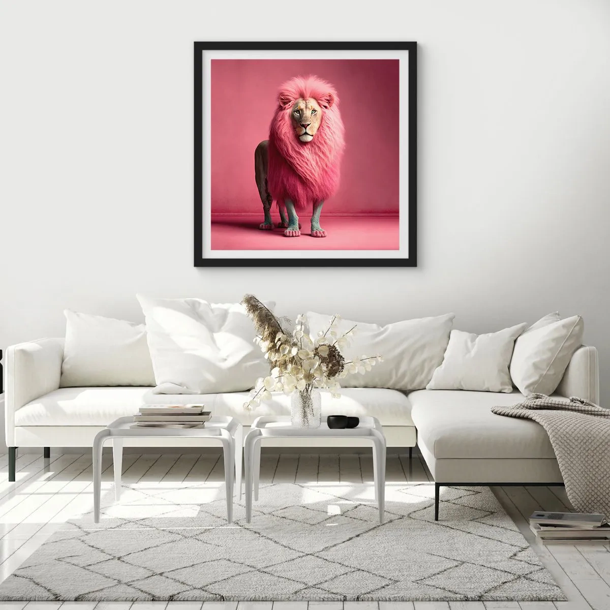 Plakát v černém rámu - A už se nebojíš - 50x50 cm