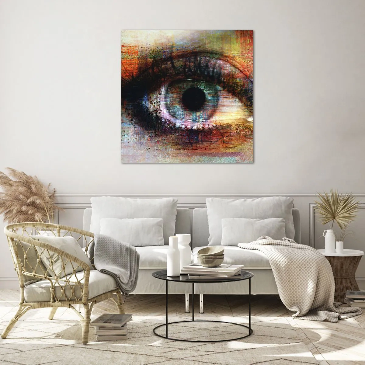 Obraz na skle - Lze se podívat do duše - 70x70 cm