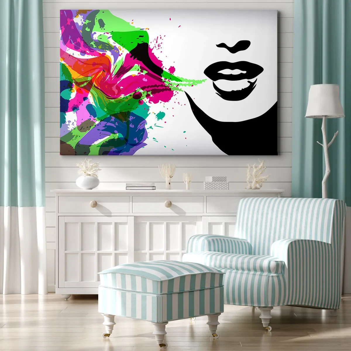 Obraz na plátně - Vyprávění v barvách duhy - 120x80 cm