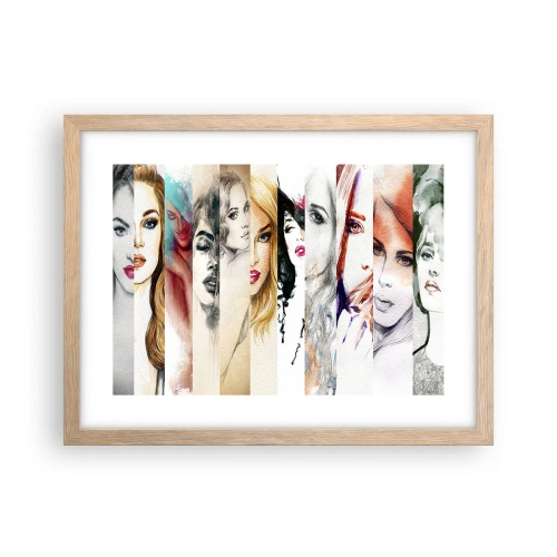 Plakát v rámu světlý dub - A vždy jsi to TY - 40x30 cm