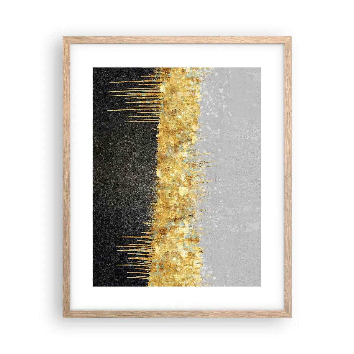 Plakát v rámu světlý dub - Dovnitř a vzhůru - 40x50 cm