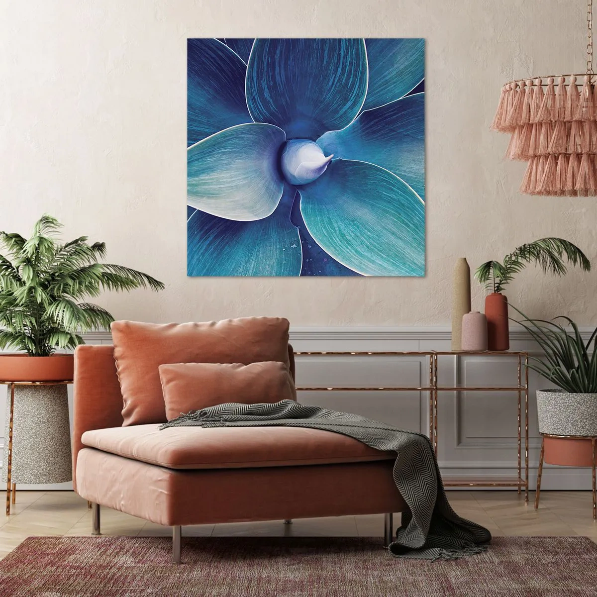 Obraz na plátně - Namodralý od nebe - 70x70 cm