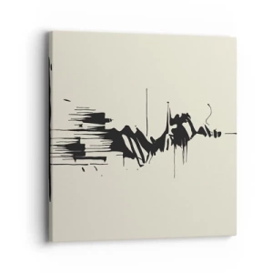 Obraz na plátně - Spěšná abstrakce - 40x40 cm