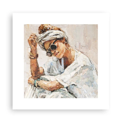 Plakát - Portrét v plném slunci - 30x30 cm