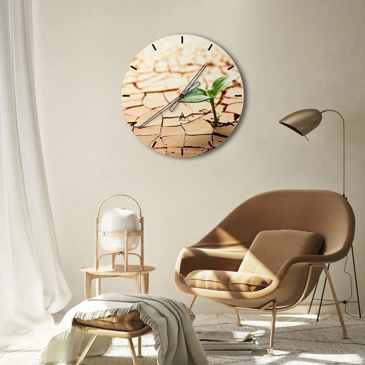 Nástěnné hodiny - Nespoutaná síla života - 30x30 cm