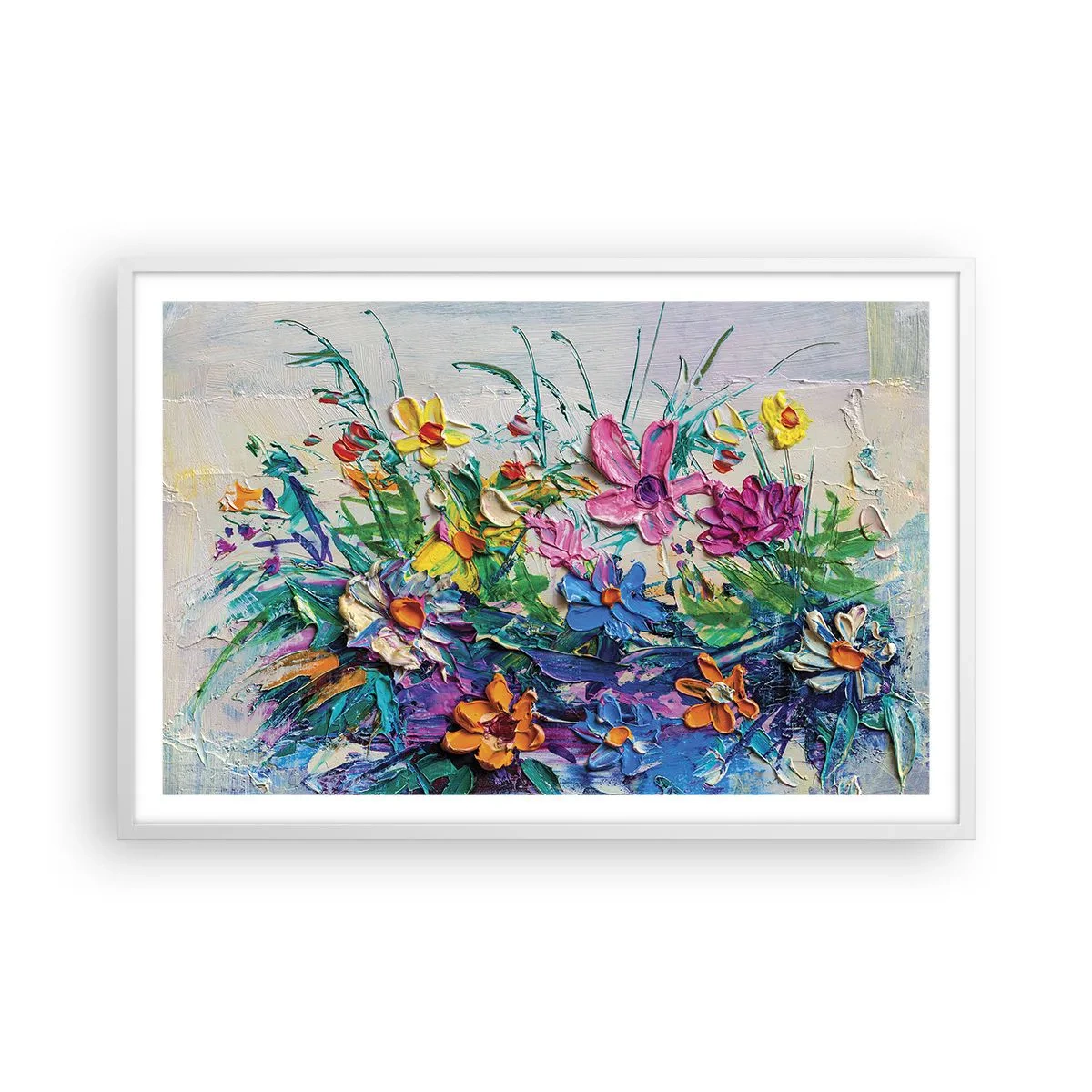 Plakát v bílém rámu - Vůbec ne zátiší - 91x61 cm