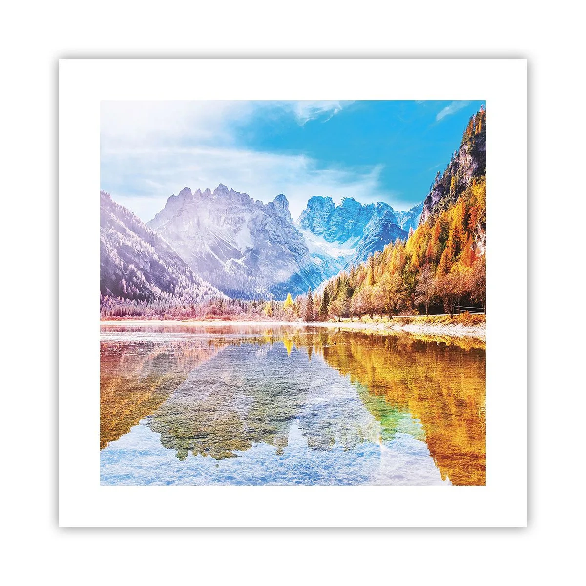 Plakát - A v horách už je podzim - 40x40 cm