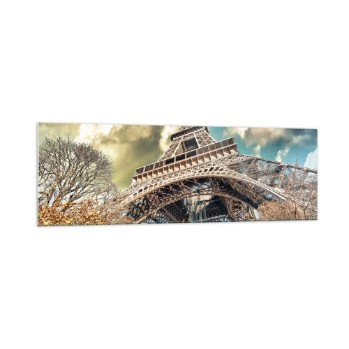 Obraz na skle - A na podzim v Paříži… - 160x50 cm