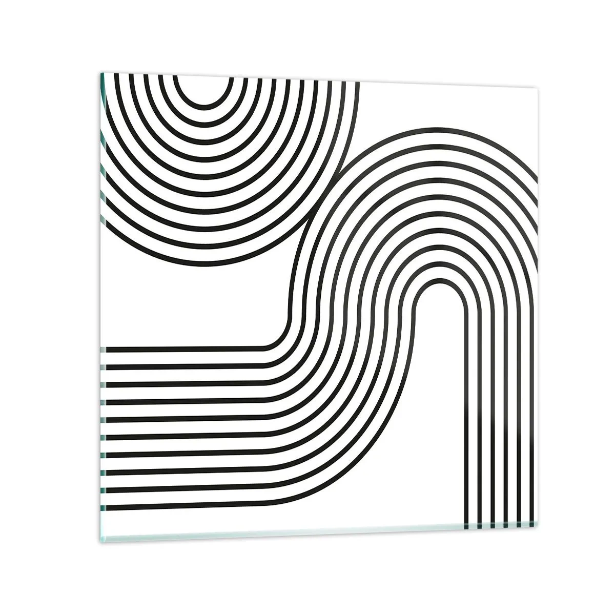 Obraz na skle - V zatáčce - 60x60 cm