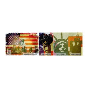 Vzor Fototapety Premium Sand - Viva America! - New York, USA, socha svobody - 100x30 cm