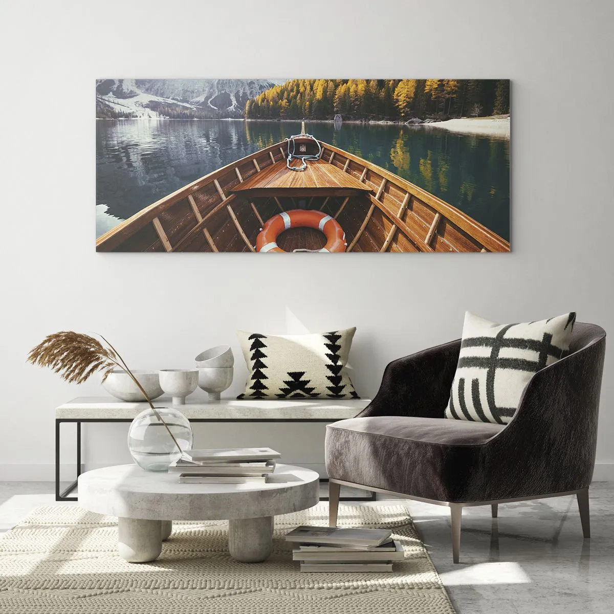 Obraz na skle - Horská túra - 120x50 cm