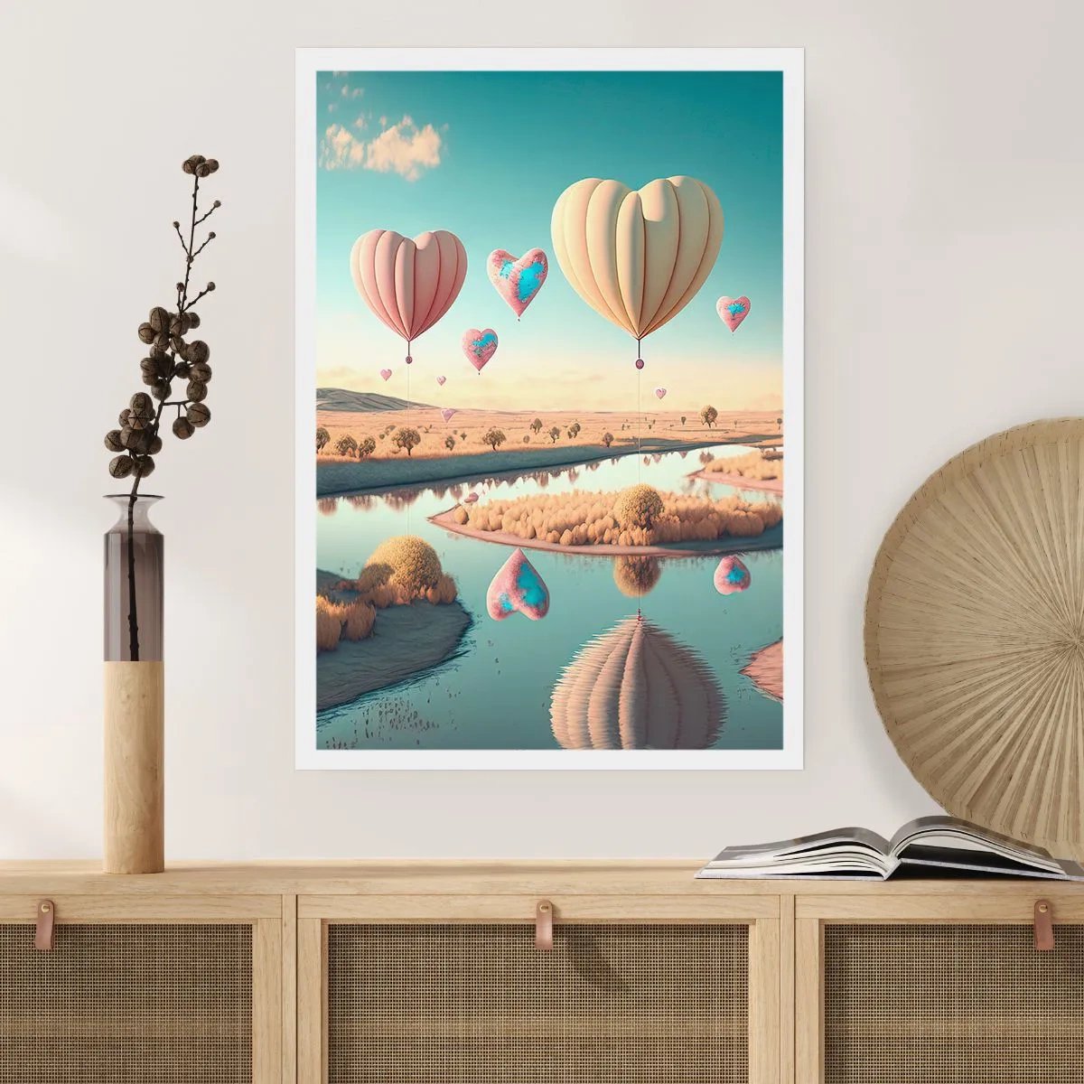 Plakát - Láska tě nechá vzlétnout - 50x70 cm