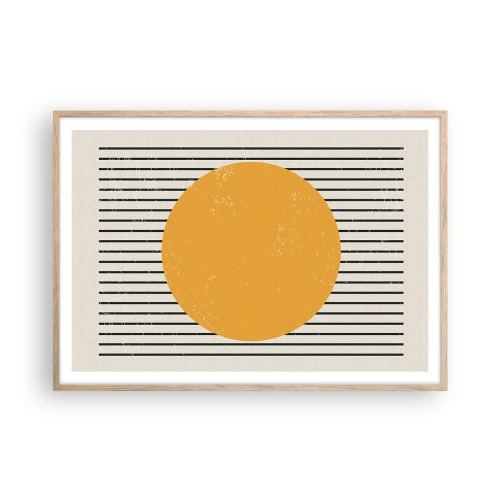 Plakát v rámu světlý dub - Síla jednoduchosti - 100x70 cm