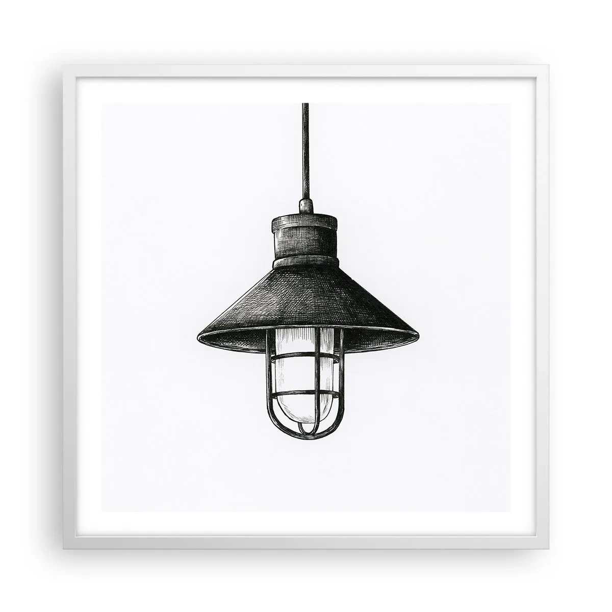 Plakát v bílém rámu - Jako před lety… - 60x60 cm