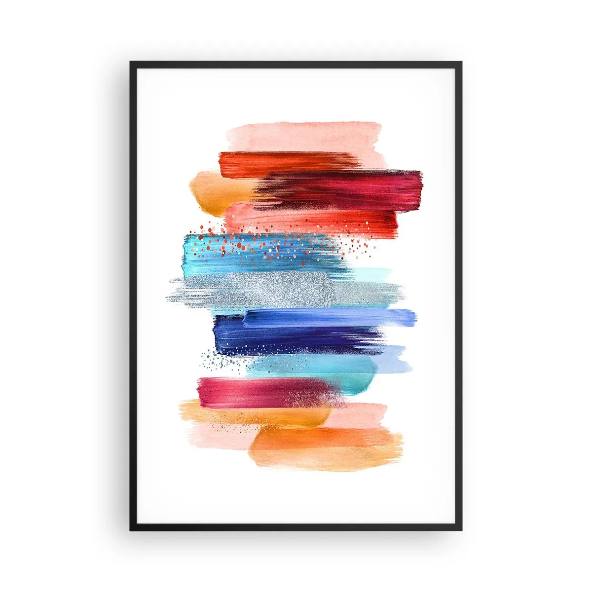 Plakát v černém rámu - Nahoru a dolů - 70x100 cm