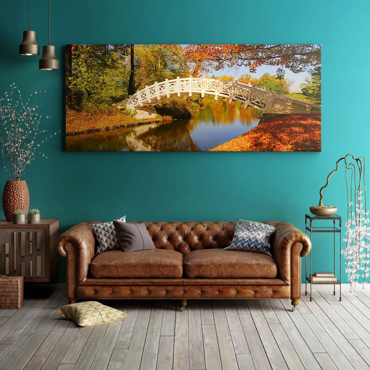 Obraz na plátně - Na bílém můstku vzdechů - 100x40 cm