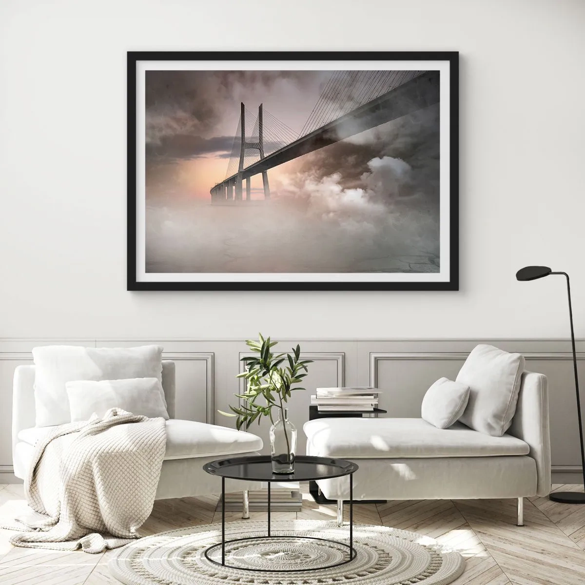 Plakát v černém rámu - U řeky, která není - 70x50 cm