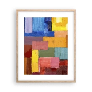 Plakát v rámu světlý dub - Každý jiný, všechny barevné - 40x50 cm