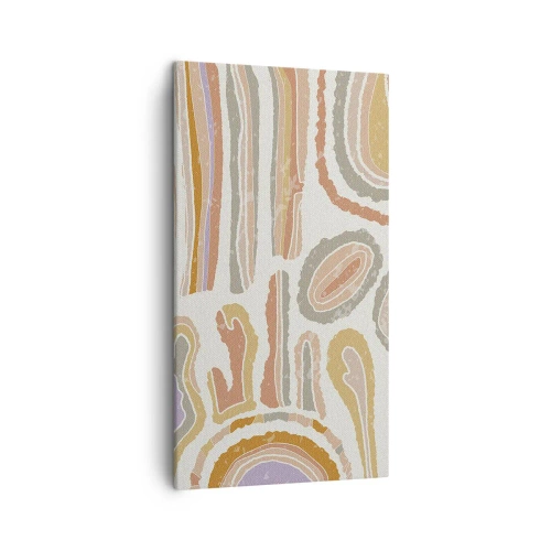 Obraz na plátně - Barevné průřezy - 45x80 cm