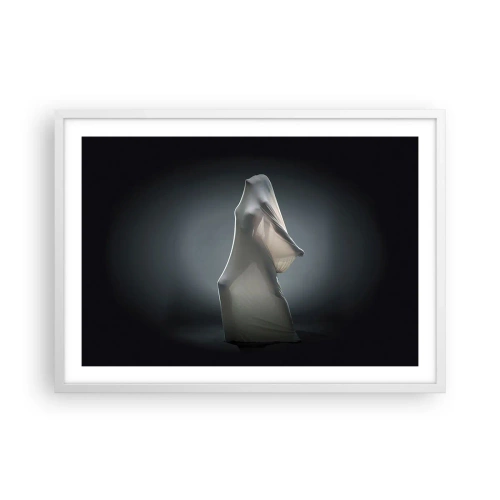 Plakát v bílém rámu - Skryté touhy - 70x50 cm